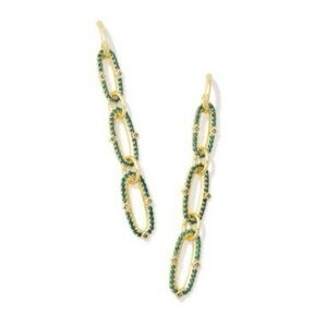NEW! Kendra Scott Green Mix Kadyn Linear Earrings